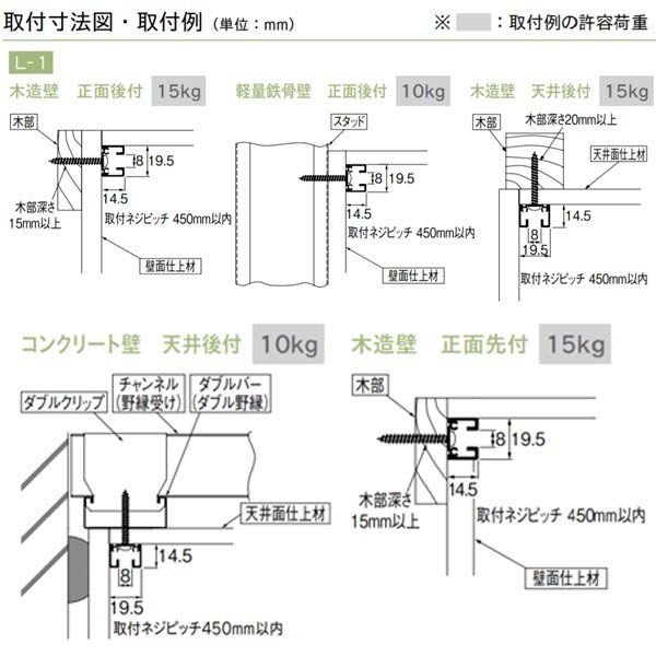 トーソー ピクチャーレール Lシリーズ L-1 後付用 別製作レール オーダーサイズ 1m...