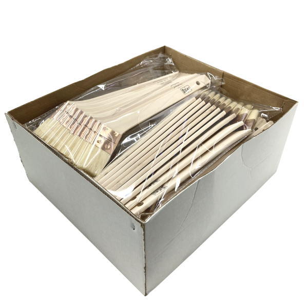 好川産業 白毛 無印 目地刷毛(筋違) 10号 100本 116364