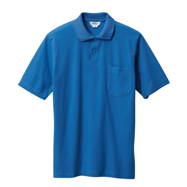 三愛 半袖ポロシャツ 7900 ブルー LL 1着