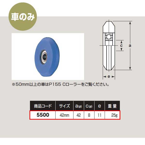樂天商城 - ヨコヅナ ベアリング入 MCナイロン車 車のみ 42 V 5500