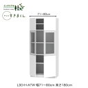 【受注生産】フジイ テレビすきまくん LSD-H-ATW 幅71〜80cm 奥行42.2cm 高さ180cm(テレビボード高さ70cm) 両開き・ポリカ扉キャビネット サイズオーダー 選べるカラー 日本製 隙間収納 完成品 送料無料(3)