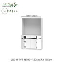 【MAX P27倍 〜3/11 01:59】 【受注生産】フジイ テレビすきまくん LSD-M-TVT 幅100〜120cm 奥行42.2cm 高さ155cm(テレビボード高さ70cm) テレビボード テレビ台 サイズオーダー 選べるカラー 日本製 隙間収納 スリム シンプル 完成品 送料無料(3)
