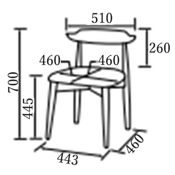 ダイニングチェア 椅子 イス DC-114N オーク チェア 1人掛け 2脚セット HOMEDAY 桜屋工業 背もたれ介護椅子 介護 食卓 ダイニングチェア シンプル 食卓チェア 送料無料 [2]