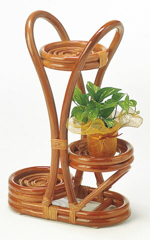 Romantic Rattan 籐 ラタン 籐フラワーラック W217 植物 装飾 植木鉢 プランター 鉢植え 藤製 観葉植物 癒し ガーデニング フラワーポット インテリア 送料無料