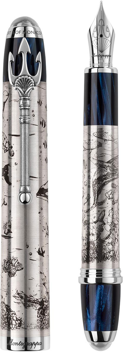 Montegrappa モンテグラッパ PRINCE ALBERT II OF MONACO FOUNDATION: OCEAN COLLECTION (モナコ公アルベール2世財団：オーシャンコレクション) 万年筆 【正規輸入品 保証2年】イタリア製 ラグジュアリー 高級 文房具