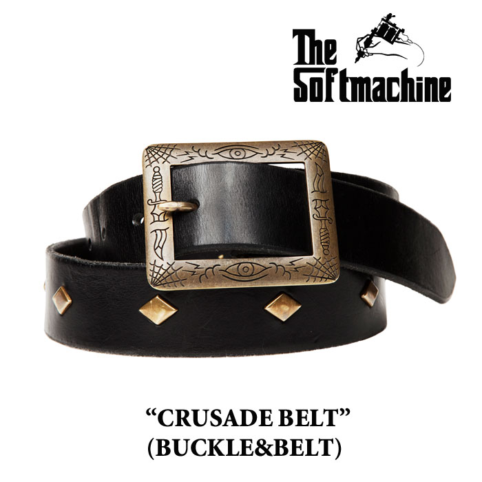 SOFTMACHINE (ソフトマシーン) CRUSADE BELT (BUCKLE＋BELT)【先行予約】【送料無料】【キャンセル不可】