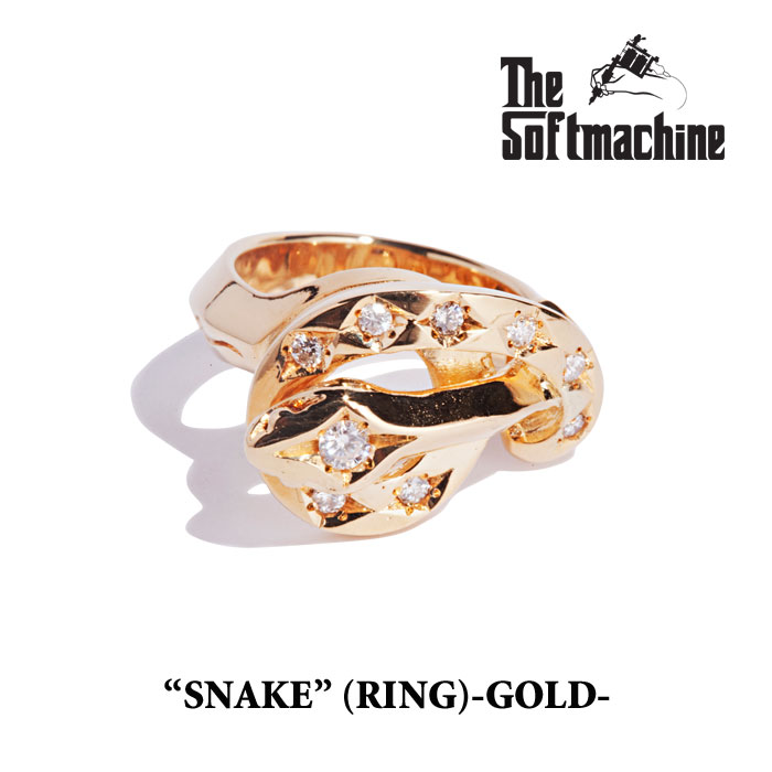SOFTMACHINE (ソフトマシーン) SNAKE(GOLD RING)【予約商品】【キャンセル不可】【SOFTMACHINE リング】