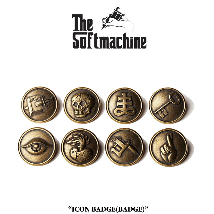 SOFTMACHINE (ソフトマシーン) ICON BADGE(BADGE)【先行予約】【キャンセル不可】【SOFTMACHINE(ソフトマシーン) バッジ】