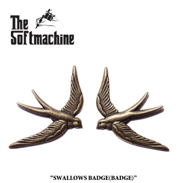 SOFTMACHINE(ソフトマシーン)SWALLOWS BADGE(BADGE SET)【2017AUTUMN/WINTER先行予約】【キャンセル不可】【SOFTMACHINE(ソフトマシーン) バッジ】