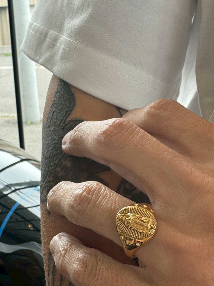 楽天市場】RADIALL ラディアル CRADLE - PINKY RING(GOLD PLATED