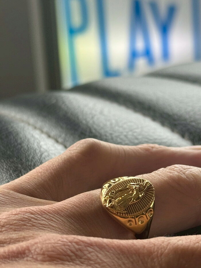 楽天市場】RADIALL ラディアル CRADLE - PINKY RING(GOLD PLATED