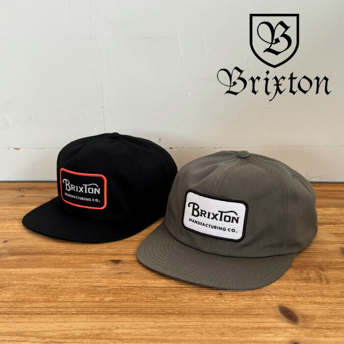 BRIXTON(ブリクストン)GRADE HP SNAPBACK CAP(Ivy Green)(Black)【キャップ 帽子】【ブリクストン キャップ】【人気 シンプル】