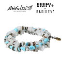 VIVIFY x RADIO EVA Pebble ＆Metal Chip 039 s Beads Cord/綾波レイ【エヴァンゲリオン 公式アクセサリー】【evangelion】【受注生産 オーダーメイド】【キャンセル不可】【VFN-271】