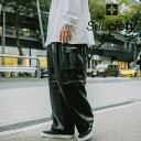 SUBCIETY (サブサエティ)FAKE LEATHER MUTANT CARGO PANTS【カーゴパンツ】【105-01571】【2024 SPRING COLLECTION】【お取り寄せ商品 キャンセル不可】