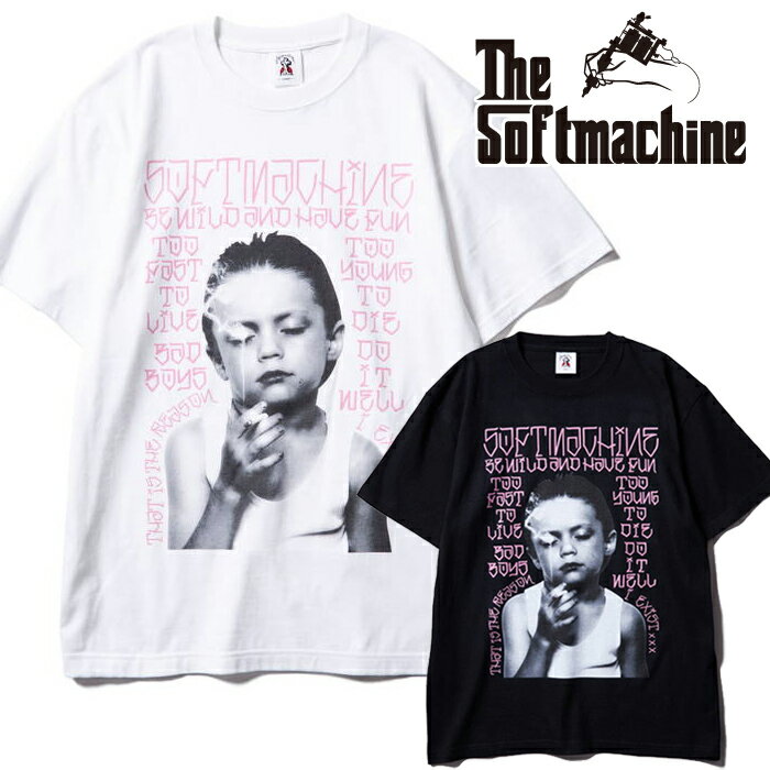 楽天InterplaySOFTMACHINE （ソフトマシーン）BOYHOOD-T【Tシャツ 半袖】【ホワイト ブラック タトゥー】【2024 SPRING&SUMMER COLLECTION】【お取り寄せ商品 キャンセル不可】