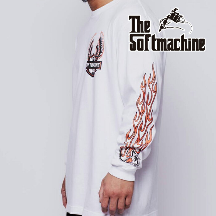 SOFTMACHINE (ソフトマシーン)FOOLISH L/S【Tシャツ 長袖】【ホワイト ブラック タトゥー】【2024 SUMMER VACATION 先行予約】【キャンセル不可】
