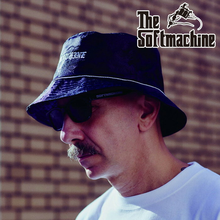 SOFTMACHINE (ソフトマシーン)BLACK SEA HAT【ハット】【ブラック タトゥー】【2026 SPRING & SUMMER 先行予約】【予約商品 キャンセル不可】