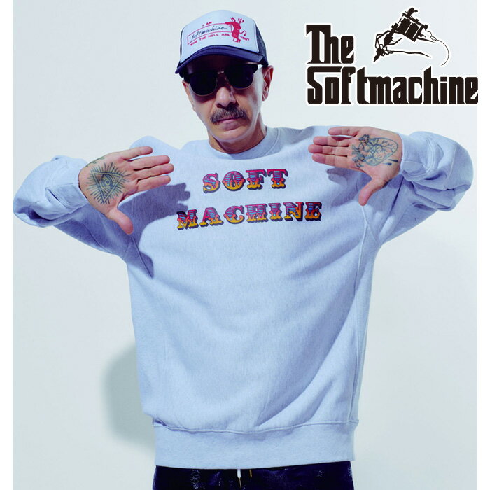 SOFTMACHINE (���եȥޥ�����)CASTLE LOGO SWEAT�ڥ������åȡۡڥ֥�å� ���졼 ���ȥ����ۡ�2026 SPRING & SUMME...