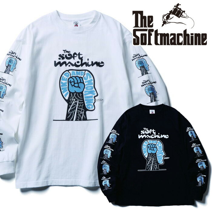 Rakuten - SOFTMACHINE (ソフトマシーン) GALVANIZE L/S(L/S T-SHIRTS)【Tシャツ 長袖】【ホワイト ブラック タトゥー】【2026 SUMMER VACATION 先行予約】【予約商品 キャンセル不可】