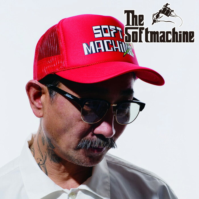 Rakuten - SOFTMACHINE (ソフトマシーン)HISTORIA CAP(MESH CAP)【メッシュキャップ】【ホワイト ブラック タトゥー】【2026 SUMMER VACATION 先行予約】【予約商品 キャンセル不可】