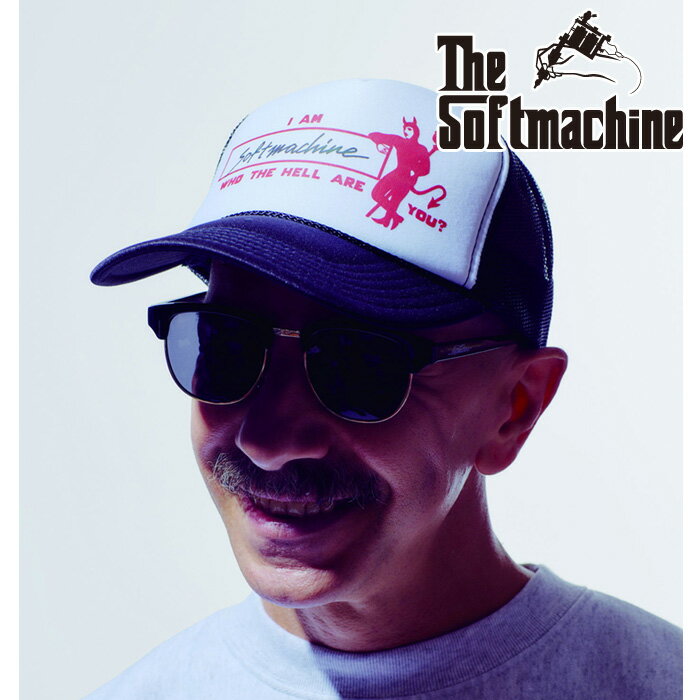 SOFTMACHINE (ソフトマシーン)INTRODUCTION CAP【メッシュキャップ】【ブラック レッド タトゥー】【2026 SPRING & SUMMER 先行予約】【予約商品 キャンセル不可】