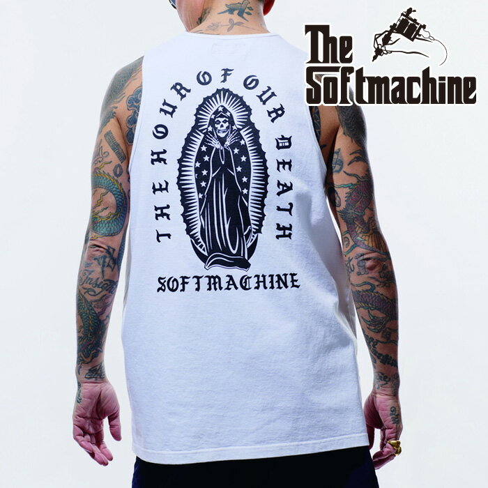 SOFTMACHINE (ソフトマシーン) LAST TIME TANK(TANK TOP)【タンクトップ】【ホワイト ブラック タトゥー】【2026 SUMMER VACATION 先行予約】【予約商品 キャンセル不可】