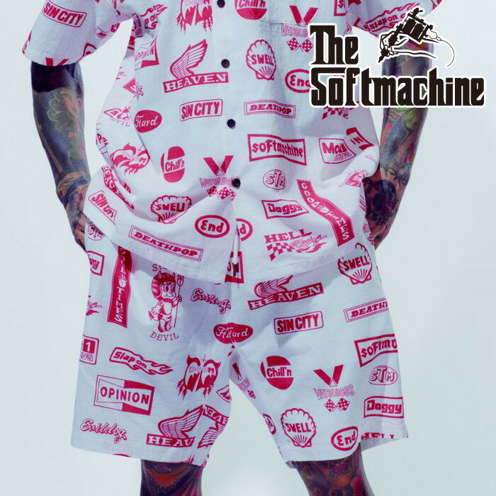 SOFTMACHINE (ソフトマシーン)MOTOR SHORTS【ショートパンツ】【ブラック レッド タトゥー】【2026 SPR..