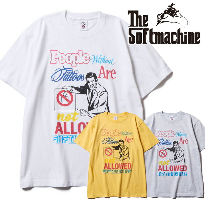 Rakuten - SOFTMACHINE (ソフトマシーン)OPINION-T【Tシャツ】【ホワイト グレー イエロー タトゥー】【2026 SPRING & SUMMER】【お取り寄せ商品 キャンセル不可】