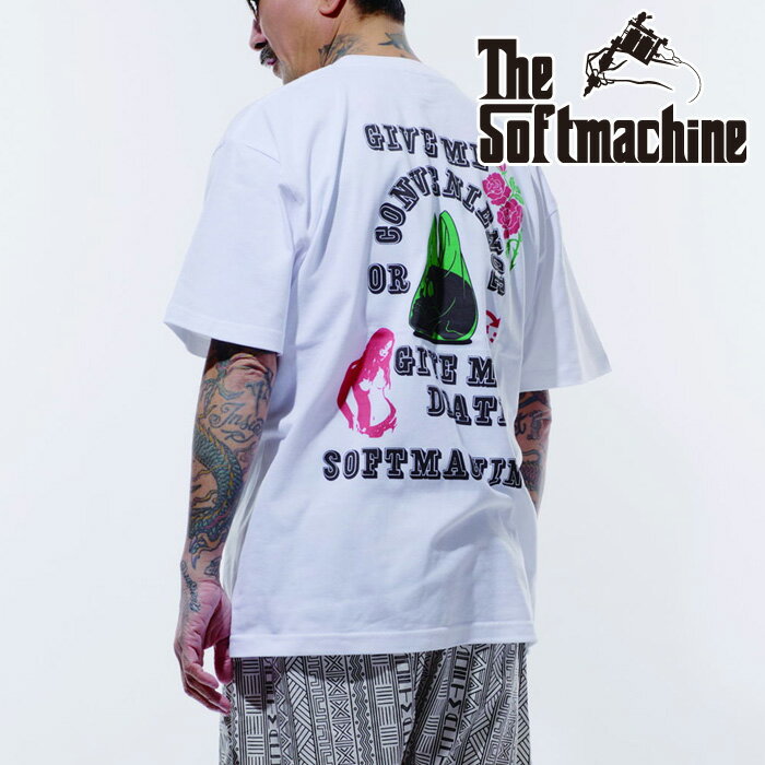 Rakuten - SOFTMACHINE (ソフトマシーン) VALUE-T(T-SHIRTS)【Tシャツ】【ホワイト グレー タトゥー】【2026 SUMMER VACATION 先行予約】【予約商品 キャンセル不可】