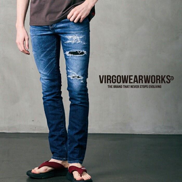 VIRGOwearworks (�����르�����������) ������denimes x VIRGOwearworks DAMAGE DENIM�ڥǥ˥�ѥ�ġۡ�VG...
