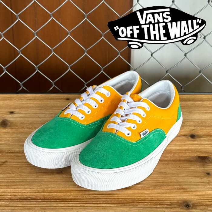 樂天商城 - VANS バンズ ヴァンズ SKATE ERA(GREEN/YELLOW) 【エラ スケート スニーカー】【定番 おしゃれ シンプル】【VN000ECR02I】【インタープレイ INTERPLAY】