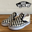 VANS バンズ ヴァンズ KIDS CLASSIC SLIP-ON (CHECKERBOARD) 【キッズ スリッポン 子供 スニーカー おしゃれ】【VANS KIDS】【VN000EX8BWW】【インタープレイ INTERPLAY】