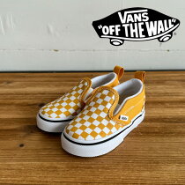 VANS Х   KIDS SLIP-ON V (CHECK GOLDEN) ڥå åݥ Ҷ ˡ ۡVANS KIDSۡVN000UBSLSVۡڥ󥿡ץ쥤 INTERPLAY 