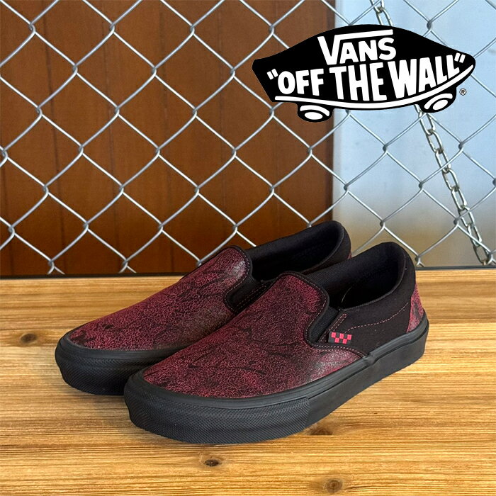 VANS �Х� ������   SKATE SLIP-ON (SAW RED/ ... 