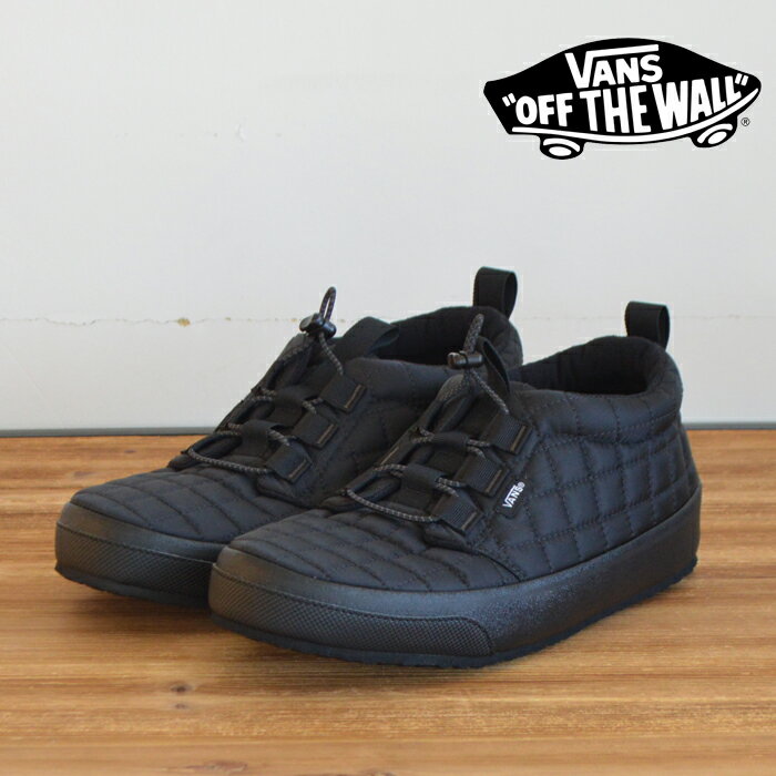 VANS バンズ ヴァンズ CHUKKA SLIP-ER 2 (NYLON)BLACK/BLACK【チャッカ キルティング】【VN0A5KQWOQL】【インタープレイ INTERPLAY】