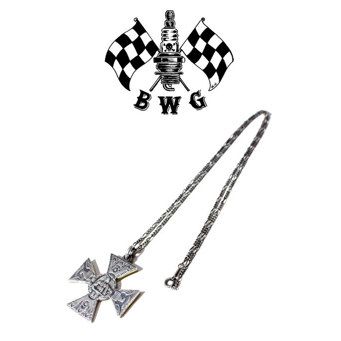 B.W.G INDIAN and EAGLE SURFERS CROSS NECKLACE 【ネックレス シルバー】【予約商品 キャンセル不可】