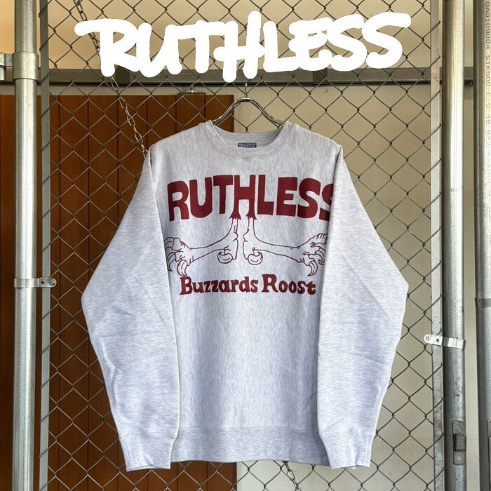 Collaboration - RUTHLESS (ルースレス)BIG FOOT LOGO SWEATS【スウェット グレー】