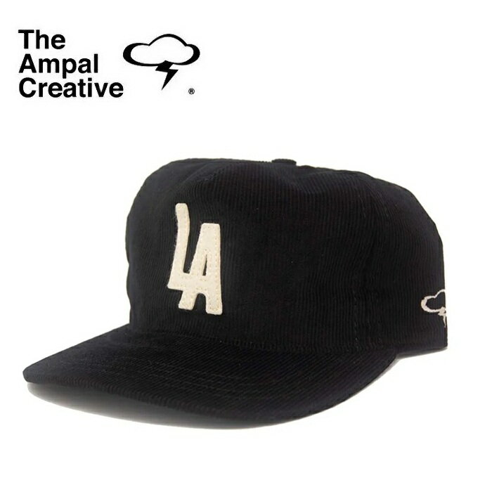 Rakuten - THE AMPAL CREATIVE (ザ・アンパル クリエイティブ)LA CITY Snapback Cap Black Corduroy【キャップ 帽子 定番 人気 カリフォルニア MADE IN USA】【s283】