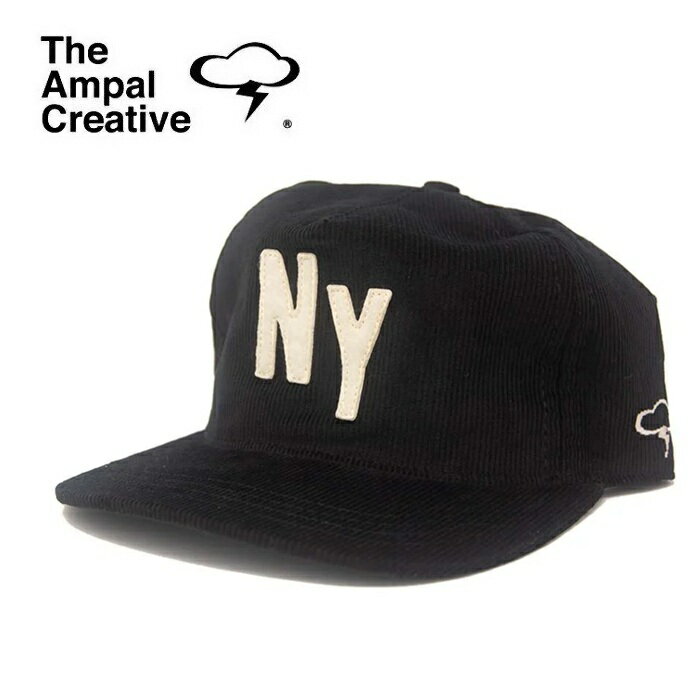 乐天商城 - THE AMPAL CREATIVE (ザ・アンパル クリエイティブ)NY CITY Snapback Cap Black Corduroy【キャップ 帽子 定番 人気 カリフォルニア MADE IN USA】【s283】