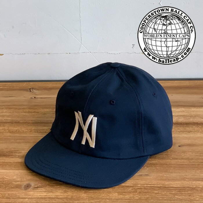 COOPERSTOWN BALL CAP (クーパーズタウンボールキャップ)1935 NYBYC (NAVY)【キャップ 帽子 定番 人気 NY ロゴ MADE IN USA】