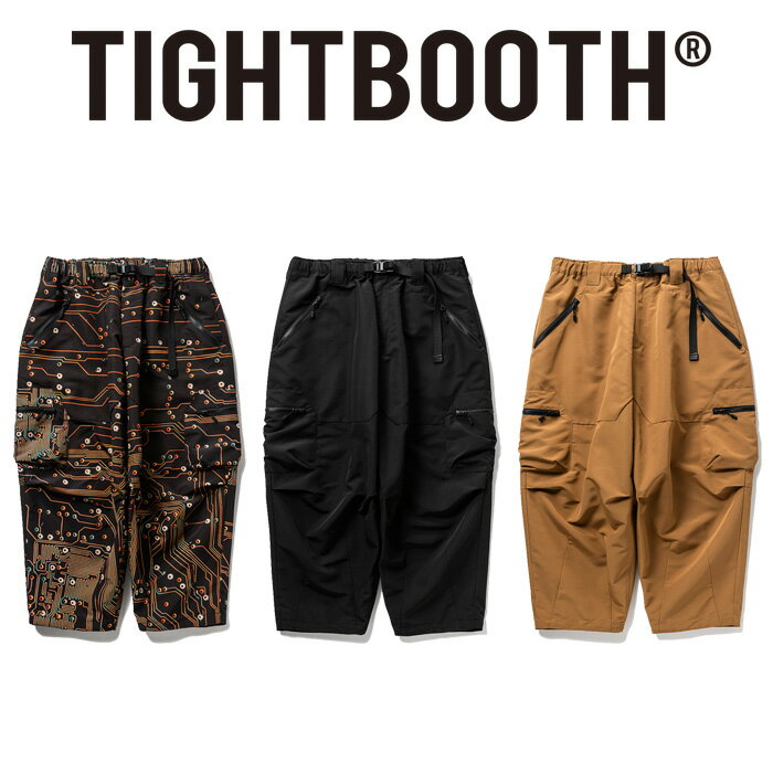 TIGHTBOOTHタイトブースクロップドパンツブラック黒バルーンパンツXL HERRINGBONE BALLOON PANTS - TIGHTBOOTH® タイトブース