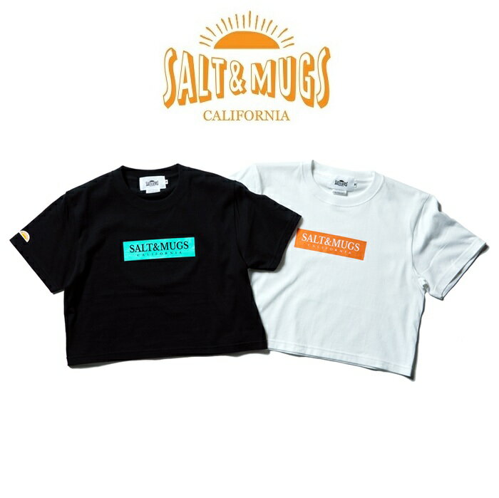 乐天商城 - SALT&MUGS(ソルトアンドマグズ)Box Logo Girls Tee【Tシャツ】【2026 Summer Spot Collection 先行予約】【SMSST060】