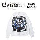 Evisen Skateboards (エヴィセン スケートボード)BIAS DOGS 2HD CREW SWEAT 【クルーネックスウェット】【エビセン スケートボード Evisen Skateboards ゑ インタープレイ INTERPLAY】【BIAS DOGS】【00008241】【2023AUTUMN/WINTER 新作】