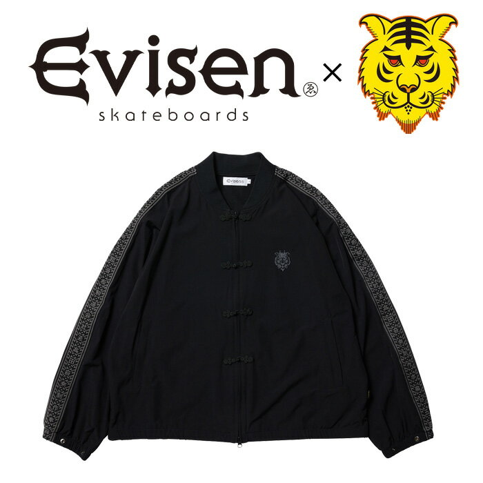 Evisen Skateboards (エヴィセン スケートボード) TORA EVI KUNG FU JACKET 【カンフージャケット】【5lack スラック】【高田音楽制作事務所 コラボレーション】 【2024SPRING&SUMMER COLLECTION】【00008428】