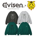 Evisen Skateboards (GBZ XP[g{[h) TORA EVI LOGO CREW SWEAT yp[J[ t[fBzy5lack XbNzycy쎖 R{[Vz y2024SPRING&SUMMER COLLECTIONzy00008431z