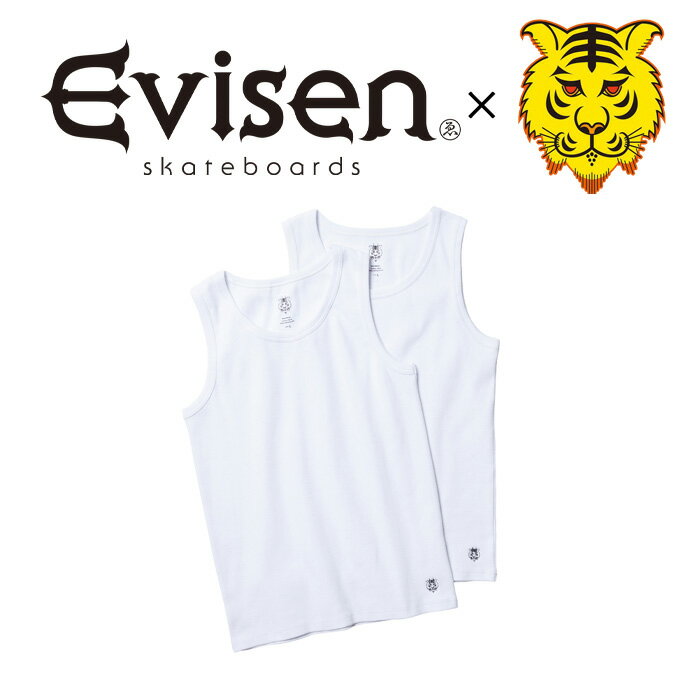 Evisen Skateboards (エヴィセン スケートボード) TORA EVI TANKTOP（2枚組） 【タンクトップ 二枚組】【5lack スラック】【高田音楽制作事務所 コラボレーション】 【2024SPRING&SUMMER COLLECTION】【00008435】