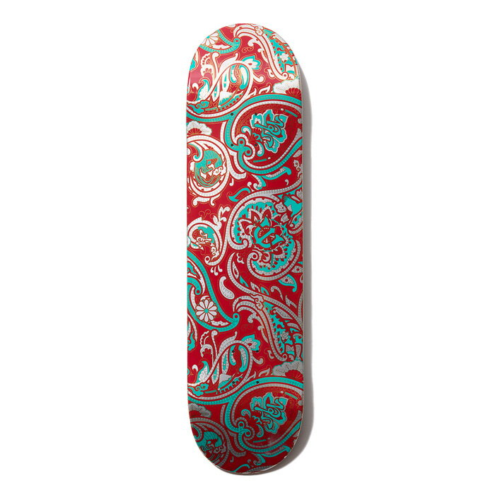 【EVISEN】 Evisen Skateboards (エヴィセン スケートボード) PAISLEY RED TURQUOISE (TEAMモデル) 【デッキ スケートボード スケボー】【エビセン スケートボード Evisen Skateboards ゑ インタープレイ INTERPLAY】 2