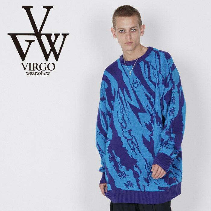 VIRGOwearworks (르)  LIGHTNING KANJI KNITڥ˥åȡۡVG-KNIT-91ۡ2023 AUTUMN&WINTER ͽۡڥ󥻥ԲġۡVIRGOwearworks 르 Х르 