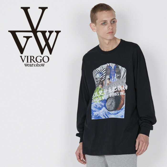 VIRGOwearworks (ヴァルゴウェアワークス) 「WAVISAVI」【ロングスリーブTシャツ】【VG-LSPT-93】【2023 AUTUMN&WINTER】【お取り寄せ商品 キャンセル不可】【VIRGOwearworks ヴァルゴウエアワークス バルゴ】