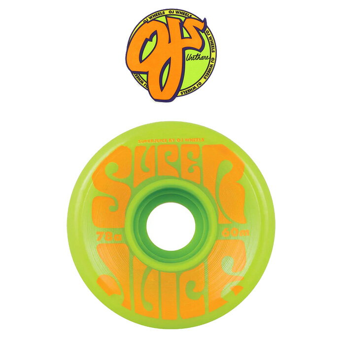 樂天商城 - OJ WHEELS(オージェーウィール)SUPER JUICE SKATEBOARD WHEELS 78A 60mm GREEN 【オージェー スケートボード スケボー パーツ ウィール】【ソフトウィール】【クルーザー】